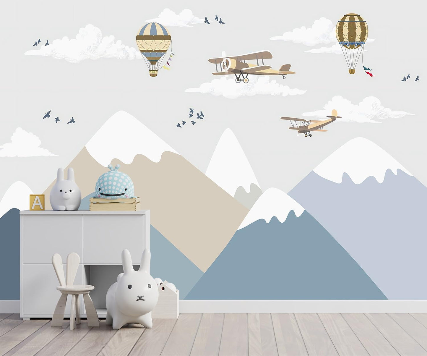 -Vintage Forest Natural Wall Bedroom Mural XT18 S 100" x 65"