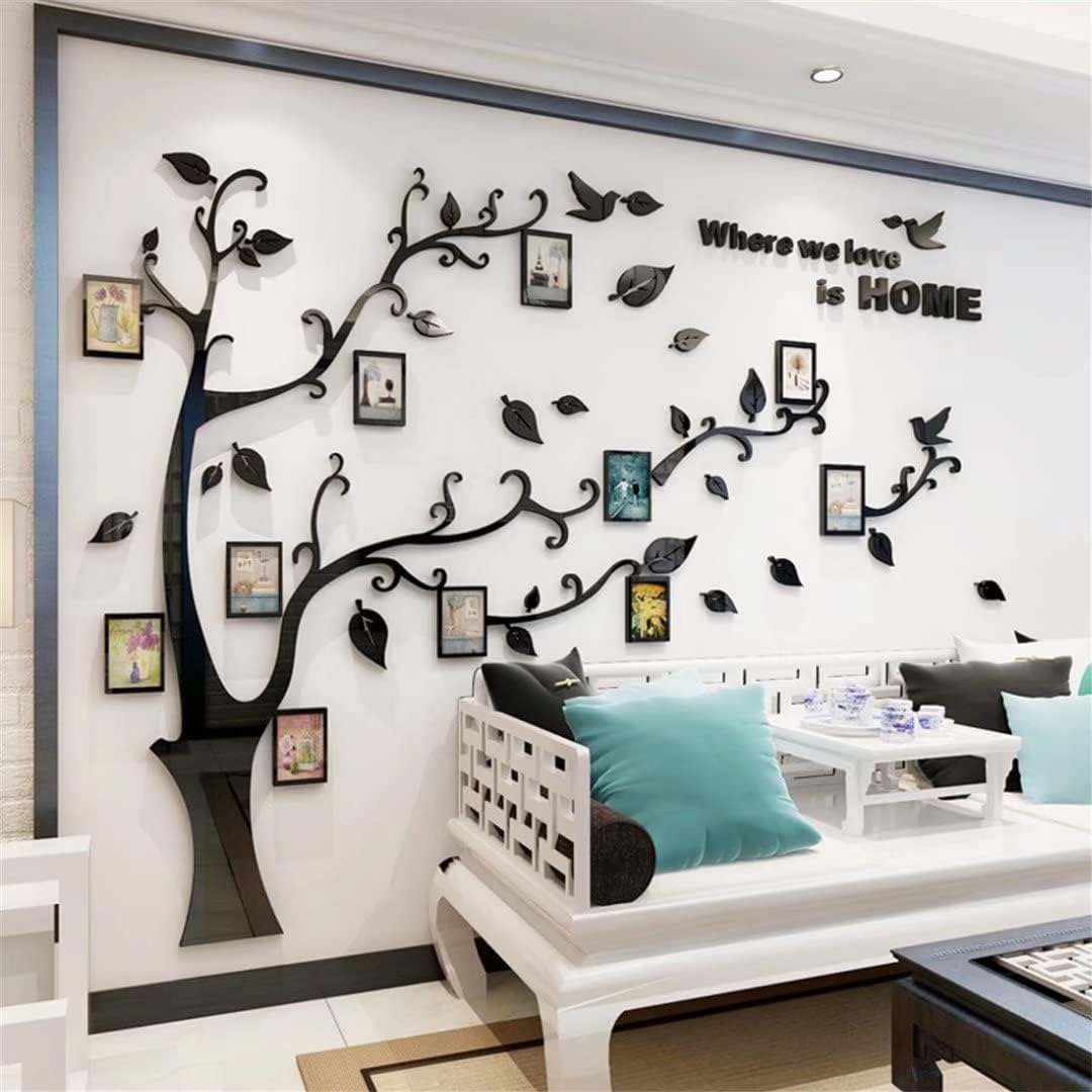 3D Tree Wall Stickers - DIY Photo Frame Tree Wall Decal Family Photo Frame Sticker Murals Wall Decor Living Room Bedroom TV Background Home Decorations
