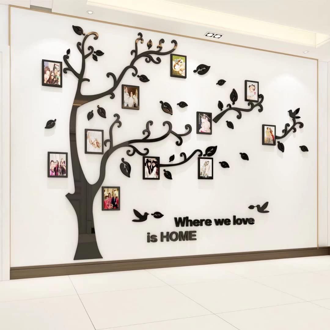 3D Tree Wall Stickers - DIY Photo Frame Tree Wall Decal Family Photo Frame Sticker Murals Wall Decor Living Room Bedroom TV Background Home Decorations
