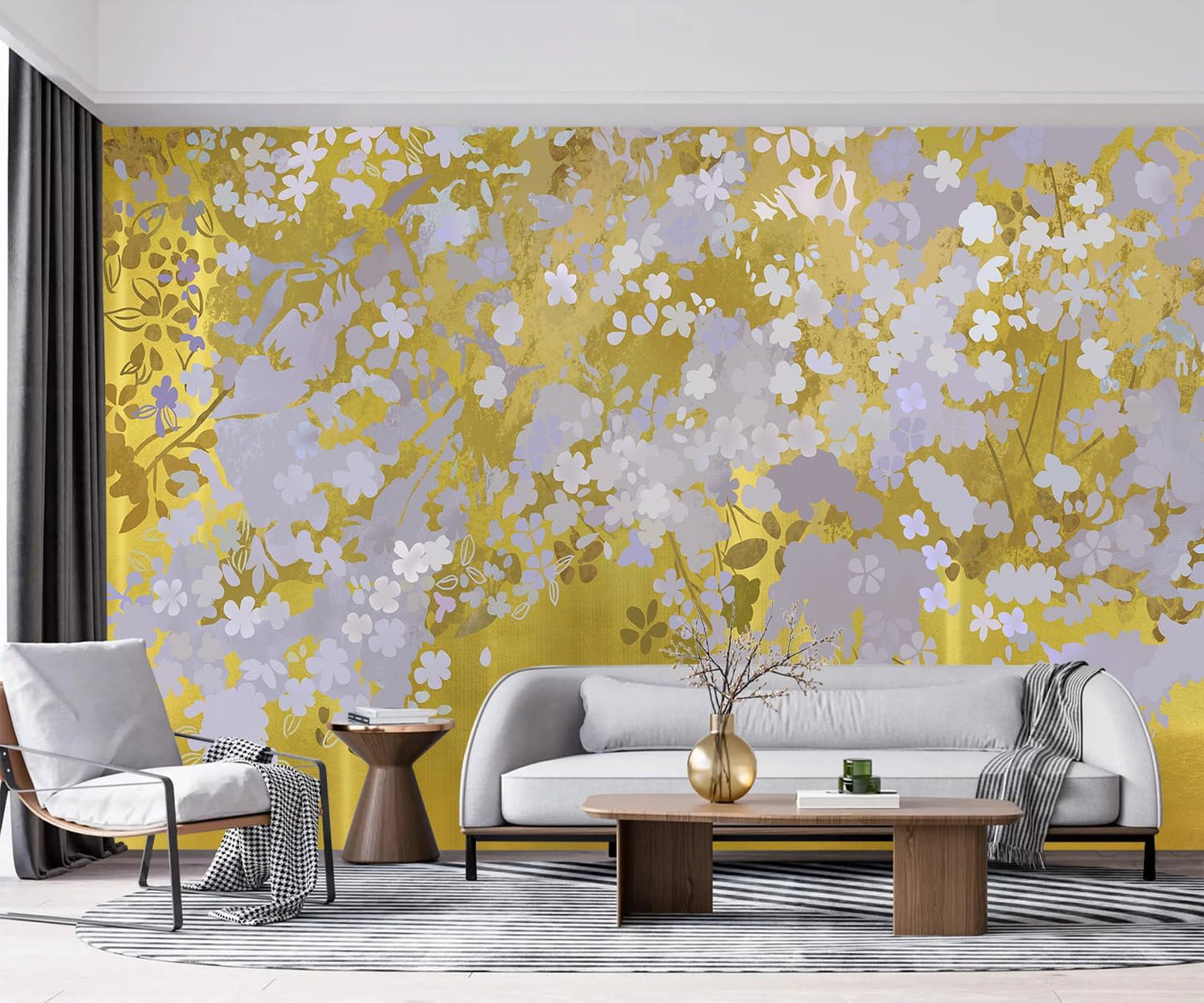 -Vintage Forest Natural Wall Bedroom Mural XT18 S 100" x 65"
