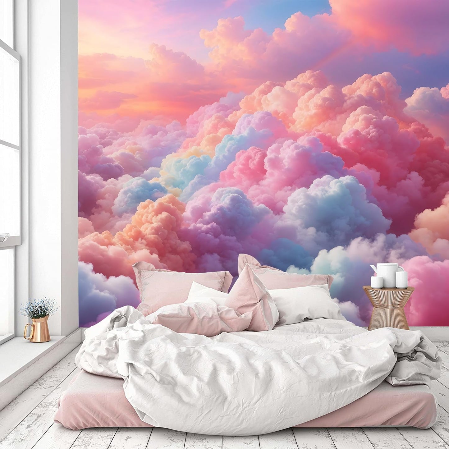 -Vintage Forest Natural Wall Bedroom Mural XT18 S 100" x 65"