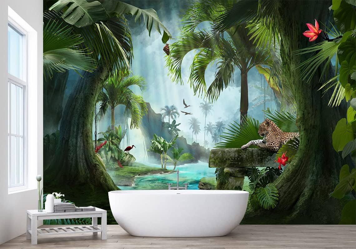 Bormia Road Forest Wall Mural Tree Wallpaper Pictures Large Bedroom Mural 151"x105"