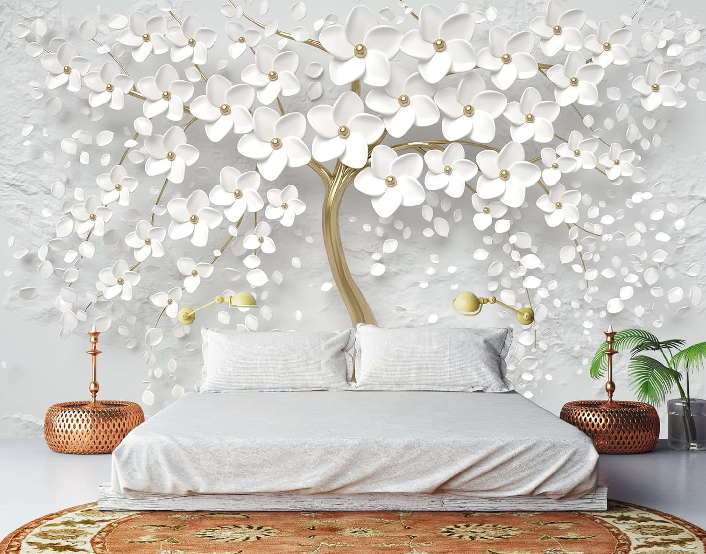 Bormia Road Forest Wall Mural Tree Wallpaper Pictures Large Bedroom Mural 151"x105"