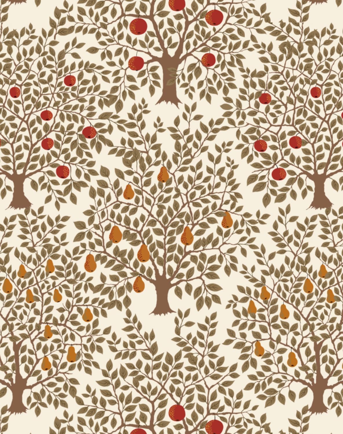 Tree Peel and Stick Forest Jungle Waterproof Bathroom Mural Stick on Wallpaper (Light, 17.7in x 32.8ft)