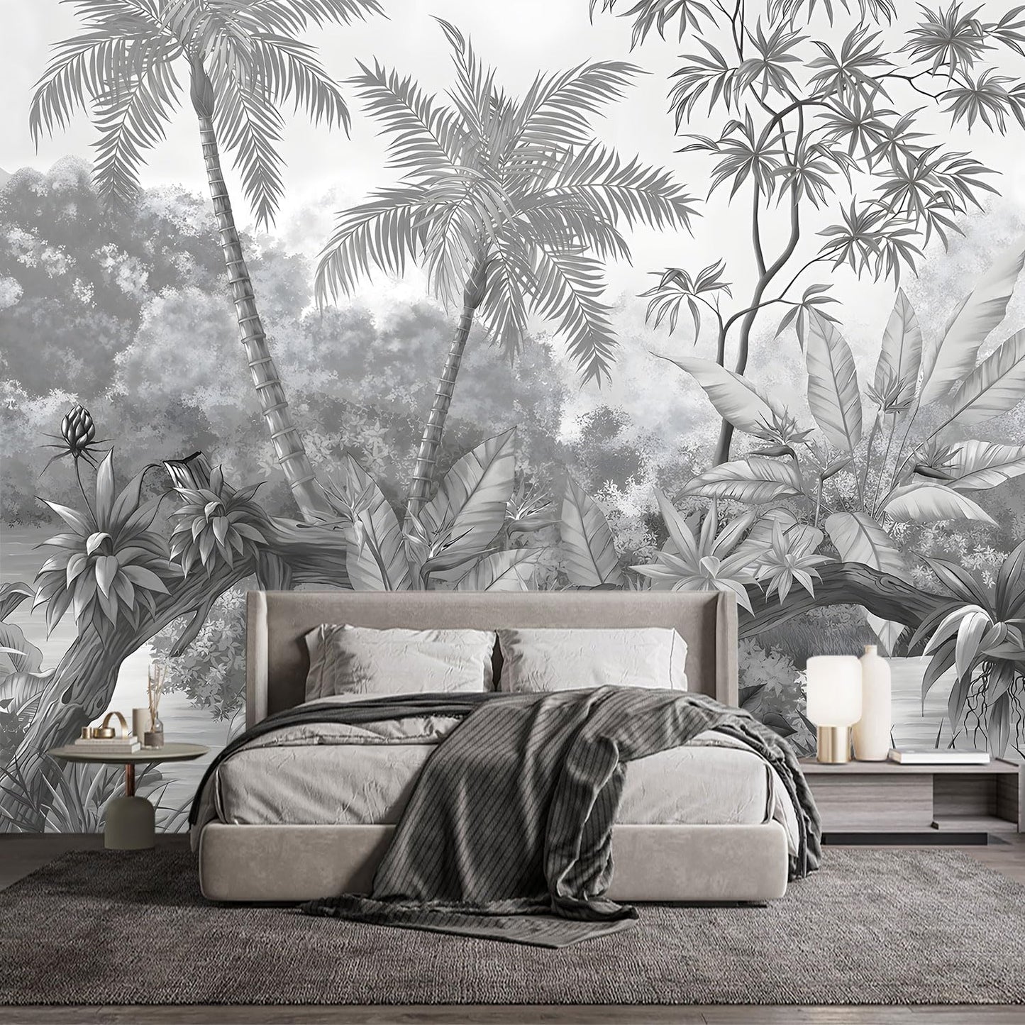 -Vintage Forest Natural Wall Bedroom Mural XT18 S 100" x 65"