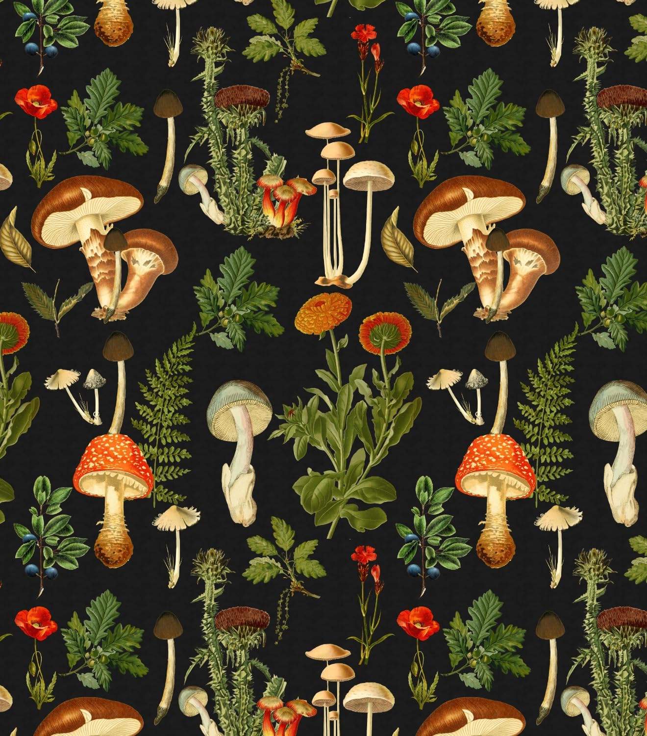 Peel & Stick Forest Mural - Jungle Wallpaper, Tree Peel and Stick Wallpaper Waterproof Vinyl for Bathroom & Bedroom (Light, 17.7inx39ft)