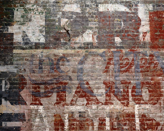WR50507 Warehouse Brick Mural, Grey, 9'10" x 7'10"